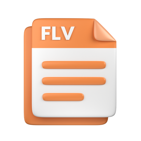 Flv-Datei  3D Icon