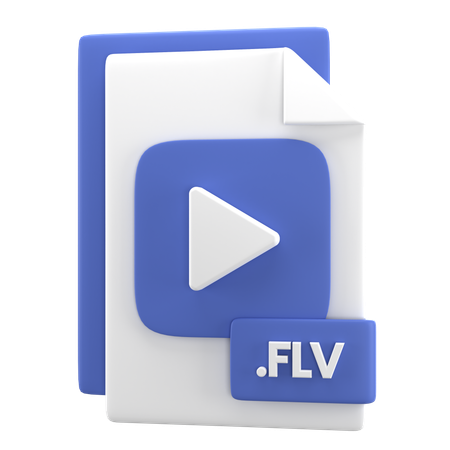 Flv-Datei  3D Icon