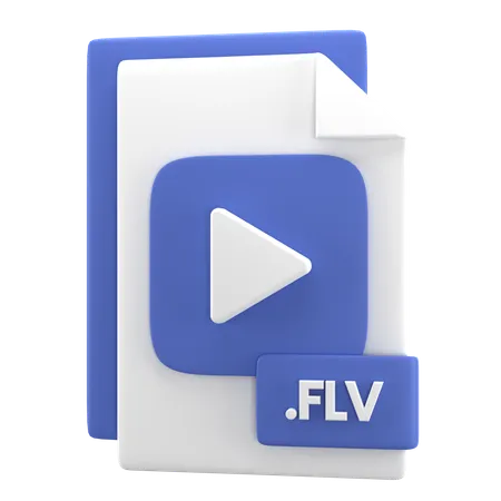 Flv-Datei  3D Icon