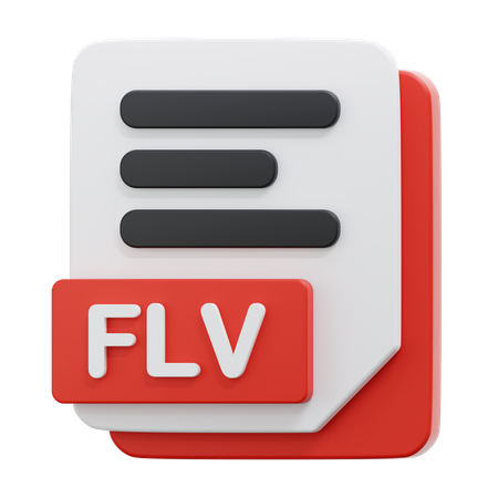 FLV FILE  3D Icon