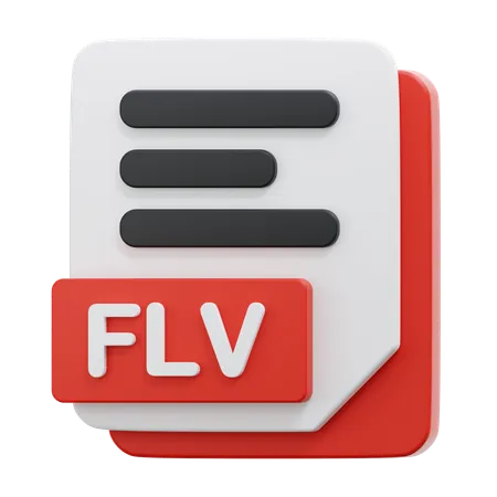 FLV FILE  3D Icon