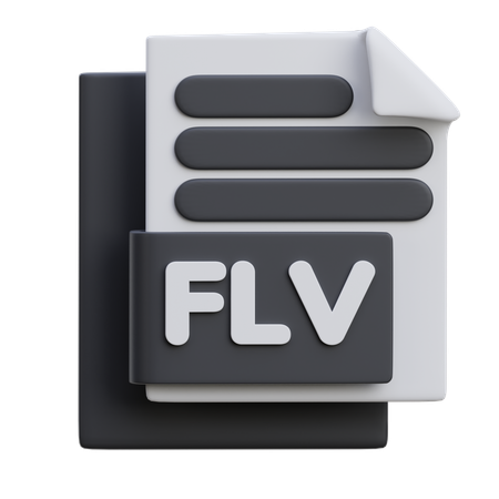 Flv File  3D Icon