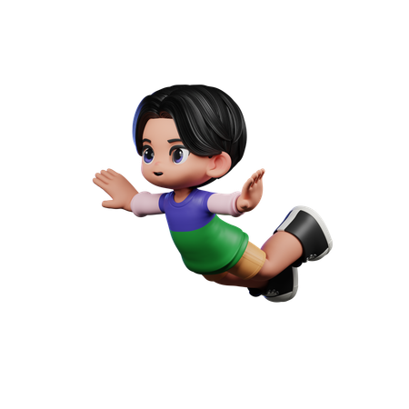 Flying  3D Icon