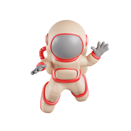 Flying Astronaut  3D Icon