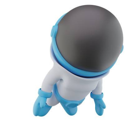 Flying Astronaut 3D Icon