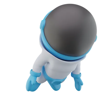 Flying Astronaut  3D Icon