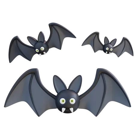 Flying Bat  3D Icon