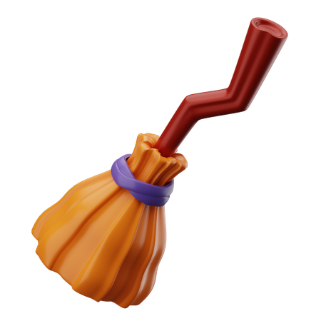 Flying Broom  3D Icon