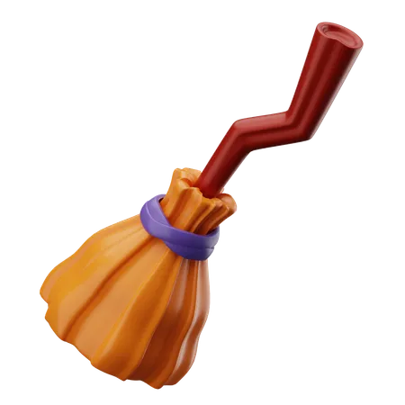 Flying Broom  3D Icon