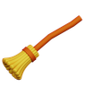 3d flying broom logo