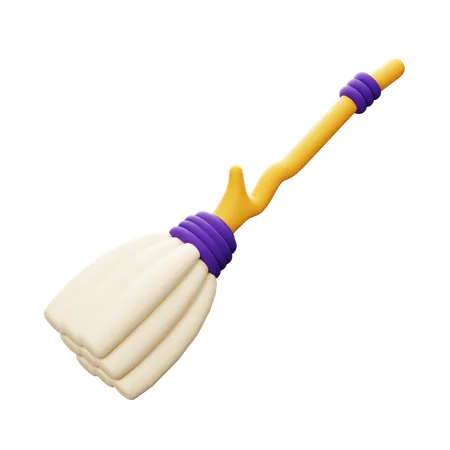 Flying Broom  3D Icon