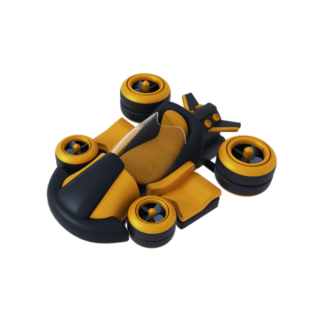 Flying Car  3D Icon