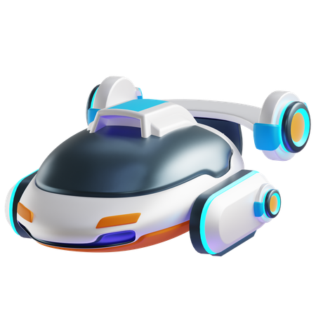 FLYING CAR  3D Icon