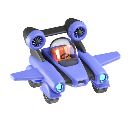 Flying Car  3D Icon