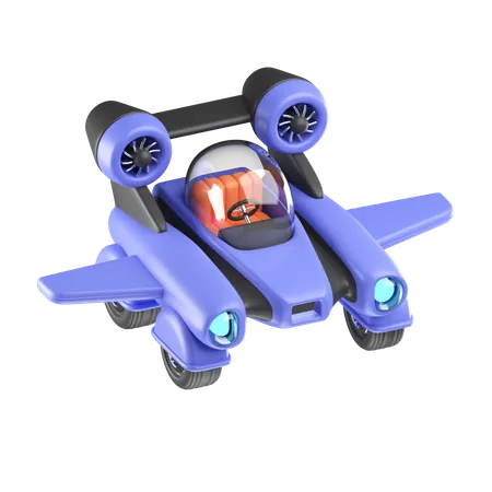 Flying Car  3D Icon