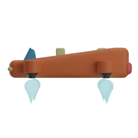Flying Car 3D Illustration