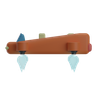 flying car emoji 3d