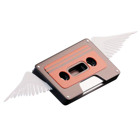Flying Cassette  3D Icon