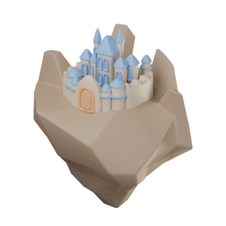 Flying Castle  3D Icon