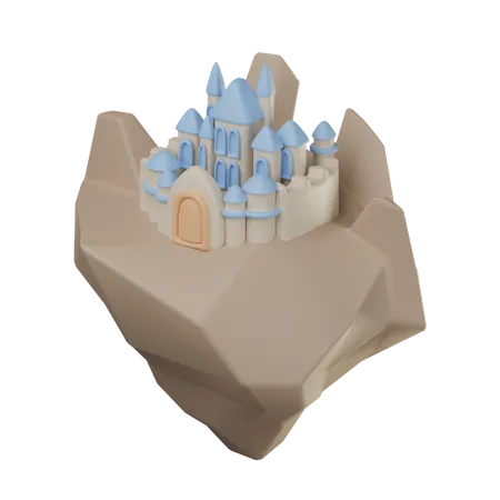 Flying Castle  3D Icon