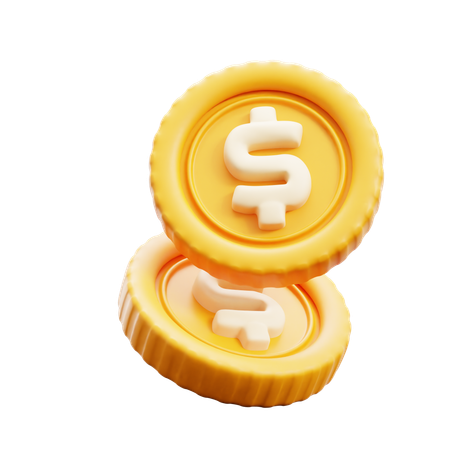 Flying Coins  3D Icon