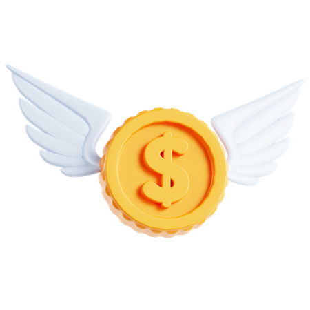 Flying Coins  3D Icon