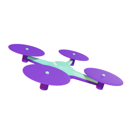 Flying Drone  3D Icon