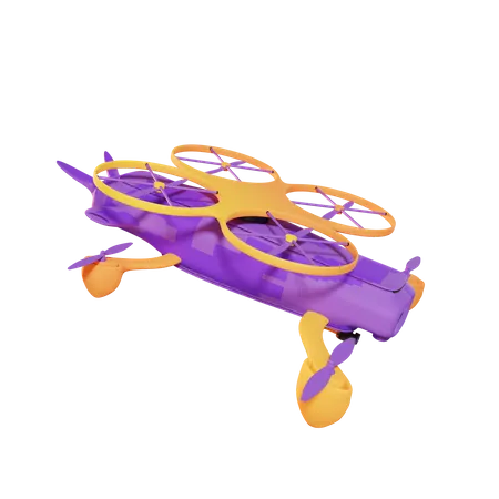 Flying Drone  3D Icon