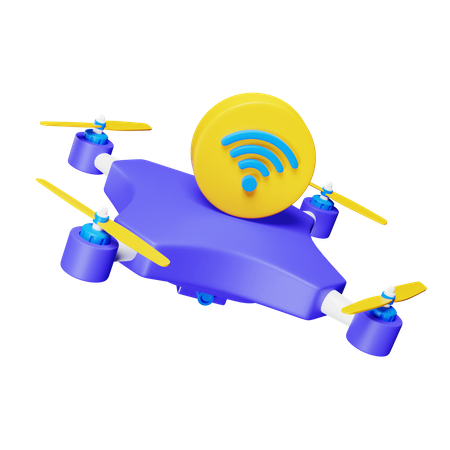 Flying Drone  3D Icon