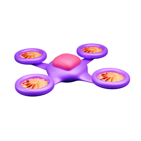 Flying Drone  3D Icon