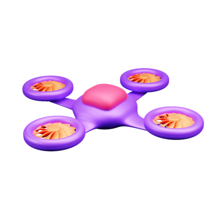 Flying Drone  3D Icon