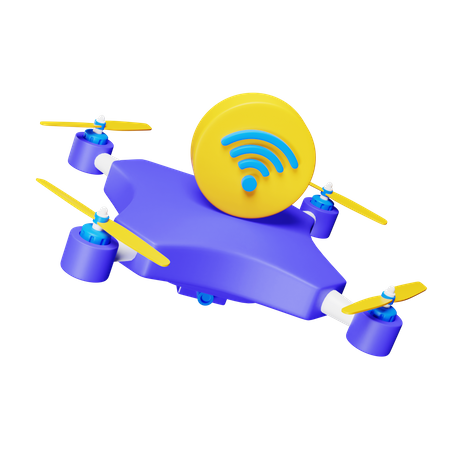 Flying Drone  3D Icon