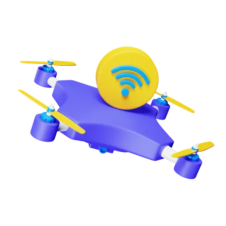 Flying Drone  3D Icon