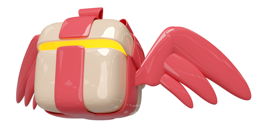 Flying Gift  3D Icon