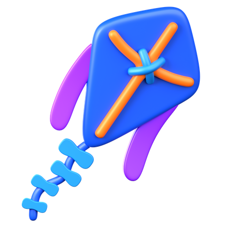 FLYING KITE  3D Icon