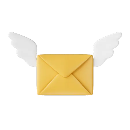 Flying Mail  3D Icon