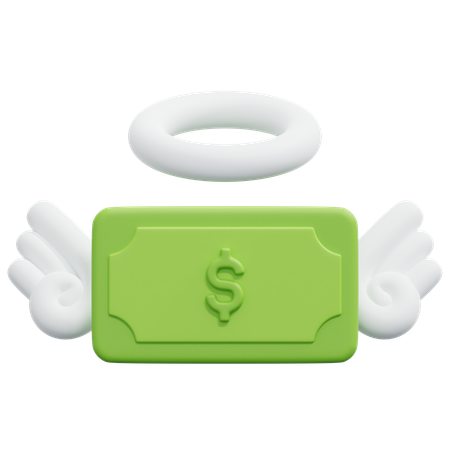 Flying money  3D Icon