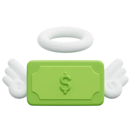 Flying money  3D Icon