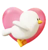 Flying Pigeon With Heart