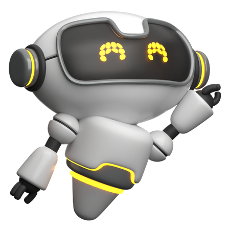 Flying Robot  3D Icon
