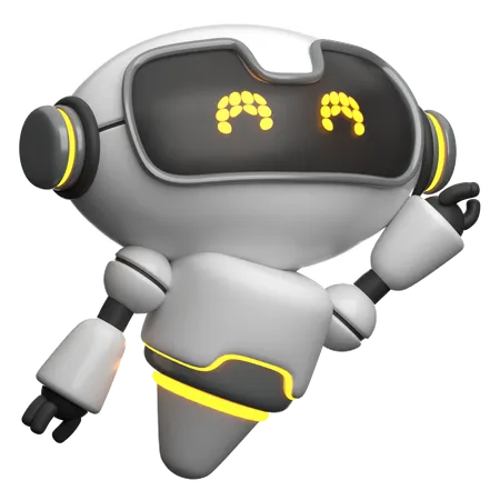 Flying Robot  3D Icon