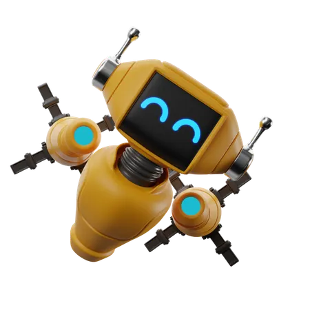 Flying Robot  3D Icon