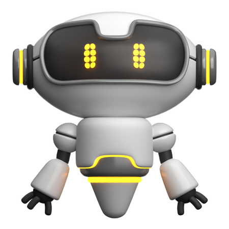 Flying Robot  3D Icon