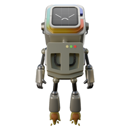 Flying Robot  3D Icon