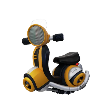 Flying Scooter  3D Icon