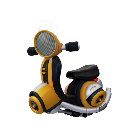 Flying Scooter  3D Icon