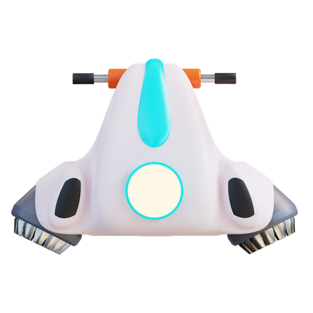 Flying Scooter  3D Icon