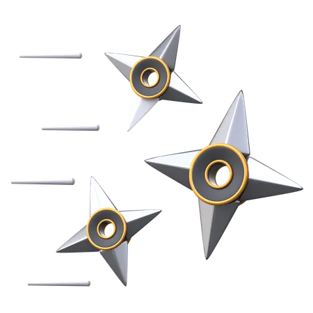 Flying Shuriken  3D Icon