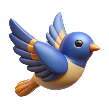 Flying Sparrow  3D Icon