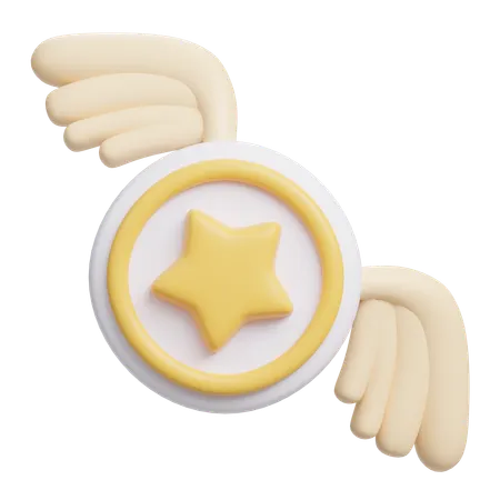 Flying Star  3D Icon
